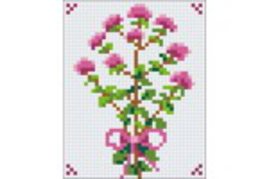 Flower Series I One [1] Baseplate PixelHobby Mini-mosaic Art Kit